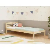 Benlemi Hohes Kinder-Einzelbett NODY mit Kopfteil 80x190 cm Petroleum
