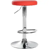 CLP Barhocker Ponte Kunstleder-Bezug rot Gestell Farbe chrom