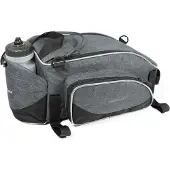 Haberland Gepäckträgertasche Flexibag L grau/schwarz, 39x17x23cm, 12 ltr,Klettb.