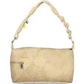 Desigual Beige Damentasche mit abnehmbaren Trageriemen & Kartenfach