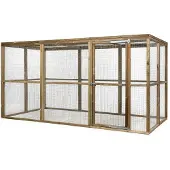 FATMOOSE Voliere CheeryChicken Cove aus Holz für Hühner - 363x179x183 cm