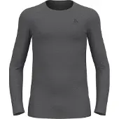 Odlo Unterhemd BL Top Crew Neck LS Active Warm Eco Steel Grey Melange Herren-L
