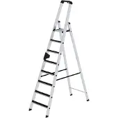 Proregal Stufen-Stehleiter einseitig begehbar mit clip-step 8 Stufen