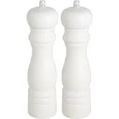 Ib Laursen Salz & Pfeffermühlen Set 2-teilig Weiß Gewürzmühlen Holz