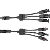 EnjoySolar enjoy solar Solarstecker 3-fach mit 20 cm Kabelverlängerung, IP67, PV-Steckverbinder, 0% MwSt.
