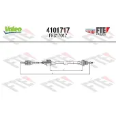 FTE 4101717 Kupplungsseil Seilzug für OPEL Corsa B Schrägheck (S93) 841/414mm