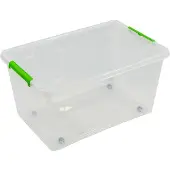 Art Plast Multipurpose transparent box with wheels 44 l - 58,5 x 39 x 30 cm