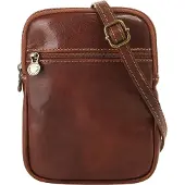 Piké Umhängetasche Herren, Damen 019972 braun