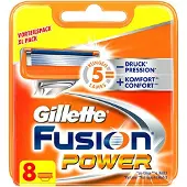 Gillette Fusion5 Power, Männer, , Fusion5 Power, Blau, Orange, 8 Stück(e)
