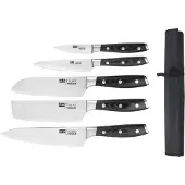 Vogue Tsuki Series 7 5-teiliges Messerset mit Tasche
