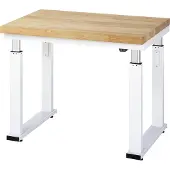 RAU Werkbank adlatus 600 elektrisch höhenverstellbar Buche-Massiv-Platte 1000 mm x 700 mm