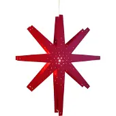 Best Season Holzstern "Tall" Farbe: rot, ca.70 x 60 cm, incl. Kabel, 268-45