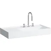 Laufen Waschtisch KARTELL 900x460mm Abl. li o ÜL 1 HL-Ausf. grau