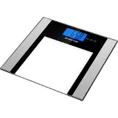 Inventum PW708ZW, Elektronische Personenwaage, 180 kg, Schwarz, Silber, kg, Quadratisch, Gehärtetes Glas