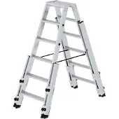 Proregal Stufen-Stehleiter treppengängig 2x6 Stufen