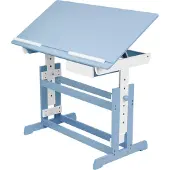 TecTake Höhenverstellbarer Schreibtisch aus Holz 109 x 55 x 94 cm