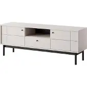 Bettso RTV-Schrank TV-Schrank mit Schublade TV-Tisch auf hohen Beinen PANDA Cashmere