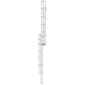 MUNK Günzburger Steigtechnik MUNK ortsfeste Steigleitern Aluminium eloxiert, 15,12m SH PG1