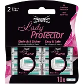 Wilkinson Lady Protector, Ersatz-Rasierklingen für Frauen, 10 Stück