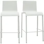 Miliboo - Designer Barhocker stapelbar weiß H65 cm (2er-Satz) KUPA