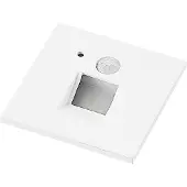 Arcchio LED-Einbaulampe Neru, 7 cm, weiß, eckig, Sensor
