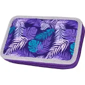 MCNEILL Federmäppchen Pencil Case with Two Compartments Dschungel violett