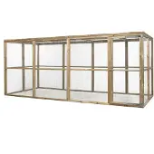 FATMOOSE Voliere CheeryChicken Cove aus Holz für Hühner - 448x179x183 cm