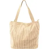 Prato SC01-1 Breitcord Shopper Stylische Allround-Bag light beige
