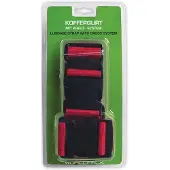 Worldpack Koffergurt mit Kreuzsystem 2 in 1 Koffergurt rot, 190cm