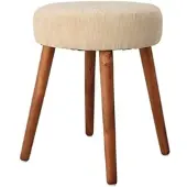 Wellhome - Hocker 35x45cm beige farbe
