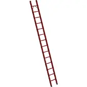 MUNK Günzburger Steigtechnik Sprossen-Anlegeleiter GFK ohne Traverse - 036014