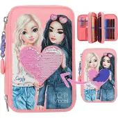TOPModel 3 Fach Federtasche mit Wendepailletten