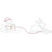 Star Trading Silhouette "Neoled", Weihnachtsmann