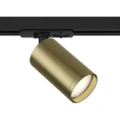 Maytoni Track Lighting TR031-1-GU10-BBS 1xGU10, Schwarz und Messing, aus Aluminum, exkl. Leuchtmittel