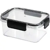 Excellent houseware Luftdichte Lunchbox mit Gummidichtung und vier Clips