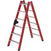 MUNK Günzburger Steigtechnik MUNK Kunststoff-Stehleiter 2x6 Stufen