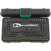 Stahlwille 96016304, Steckschlüssel-Satz, 18 Kopf/Köpfe, 230 mm, 130 mm, 685 g
