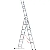 Euroline Premium 307 Mehrzweckleiter 3x12 Sprossen