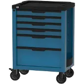 HBM Werkzeugwagen mit 6 Schubladen, 70,8 cm, blau
