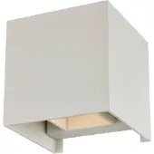 Arcchio Zuzana Wandleuchte Square Weiß - , Zuzana, dimmbar, Weiß, für Wohnzimmer, Aluminium, Modern