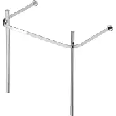 Duravit Metallkonsole Happy D.2 77,3x49,1cm, f 231880, verst +5cm, chr