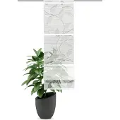 HOME WOHNIDEE HOME WOHNIDEEN Magnetrollo Ausbrenner Bambus "Rana" 120 x 30 cm 1x Magnetrollo inkl. Magnetstangen Weiss