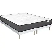Vente-unique Komplett-Set - 180 x 200 cm - Bettgestell + Taschenfederkernmatratze - Stärke 20 cm - AMBRACIE von YSMÉE