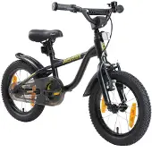 Löwenrad Kinder Fahrrad ab 3-4 Jahre | 14 Zoll Rad | Schwarz