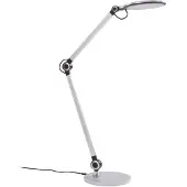 LINDBY LED-Tischleuchte Nyxaris, silber, Metall, CCT, 50 cm