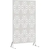 Syfax Sichtschutz Grau 100 x 50 x 180 cm Stahl