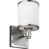 Elstead Lighting Elstead Prospect Park Wandleuchte E27 Satin Nickel, Chrom