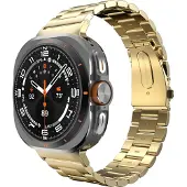 Cazy Uhrenarmband geeignet für Samsung Galaxy Watch Band (PrimeSteel) – Smartwatch-Armbänder (+Uhrenkürzungsset) – Universelles Armband geeignet für Samsung Galaxy Watch Ultra (2024 / 2025) - Gold
