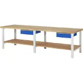 RAU Werkbank 7001A7, B3000xT900xH840mm, 1x Schublade-TA