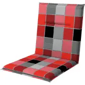 Doppler Stuhlauflage 100 x 48 x 5 cm 50 % Baumwolle, 50 % Polyester rot